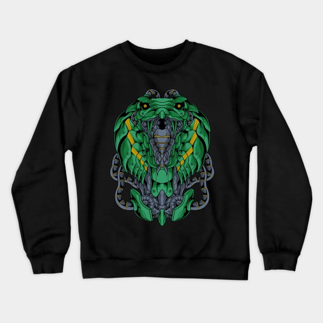 deadly king cobra Crewneck Sweatshirt by sugiartoss_